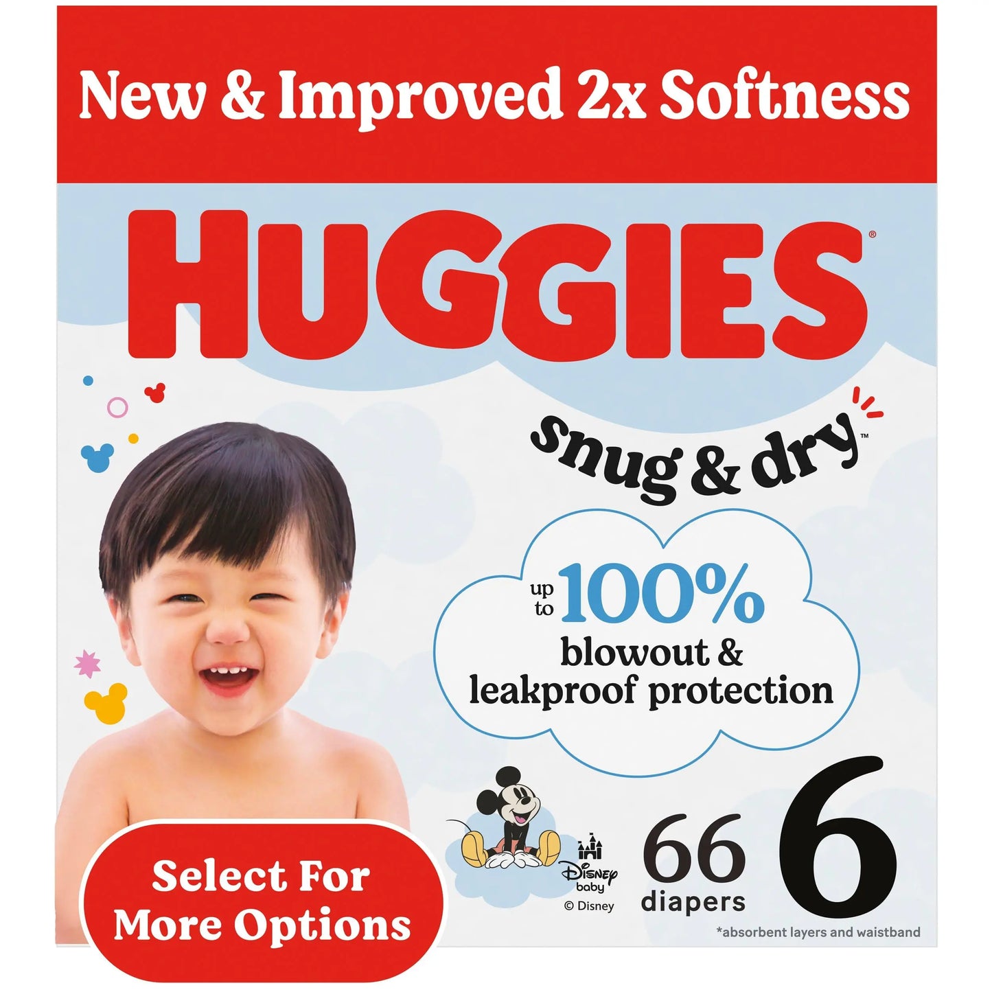 Huggies Size 1 Diapers, Snug & Dry Newborn Diapers, Size 1 (8-14 lbs), 38 Count, Packaging May Vary BoosterCity