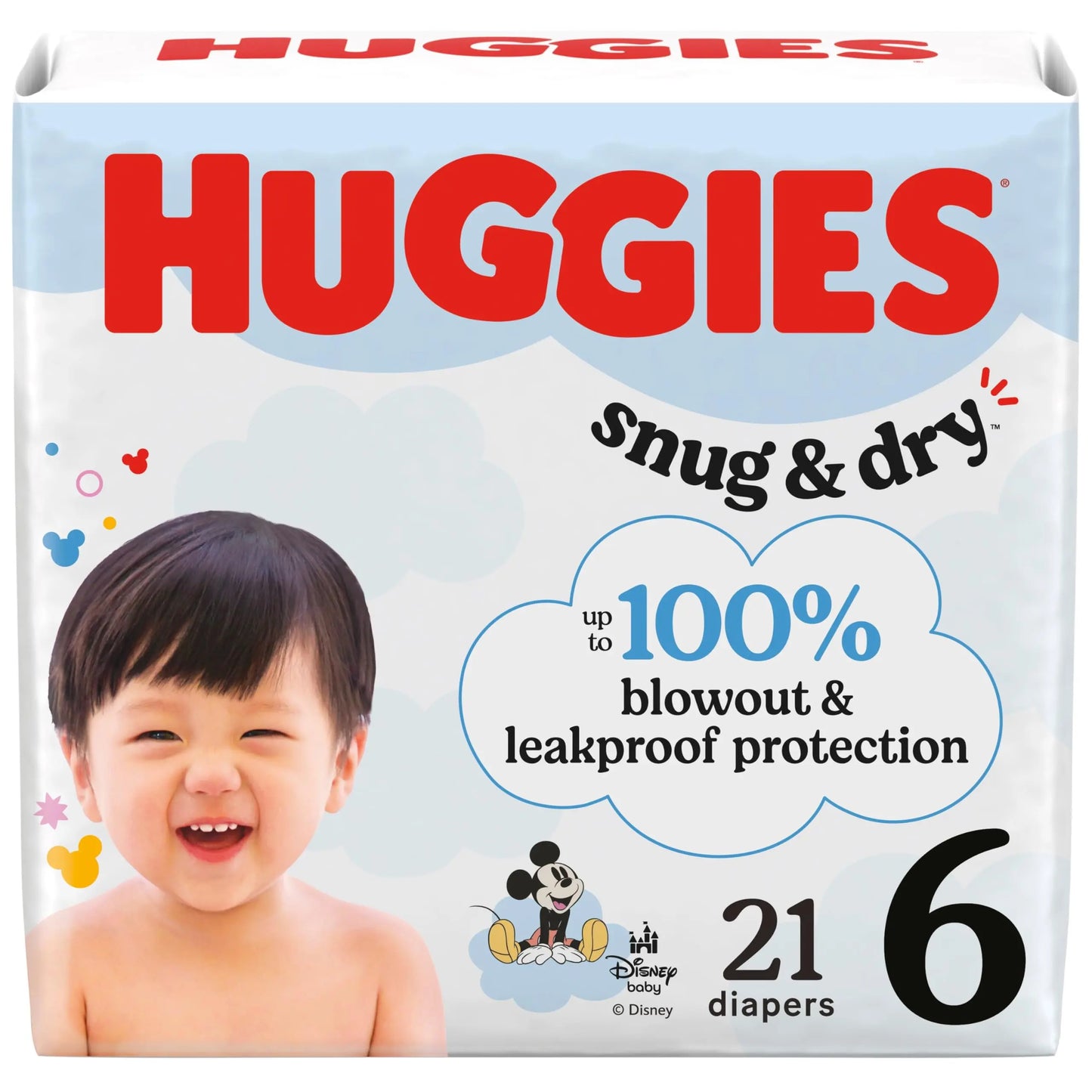 Huggies Size 1 Diapers, Snug & Dry Newborn Diapers, Size 1 (8-14 lbs), 38 Count, Packaging May Vary BoosterCity