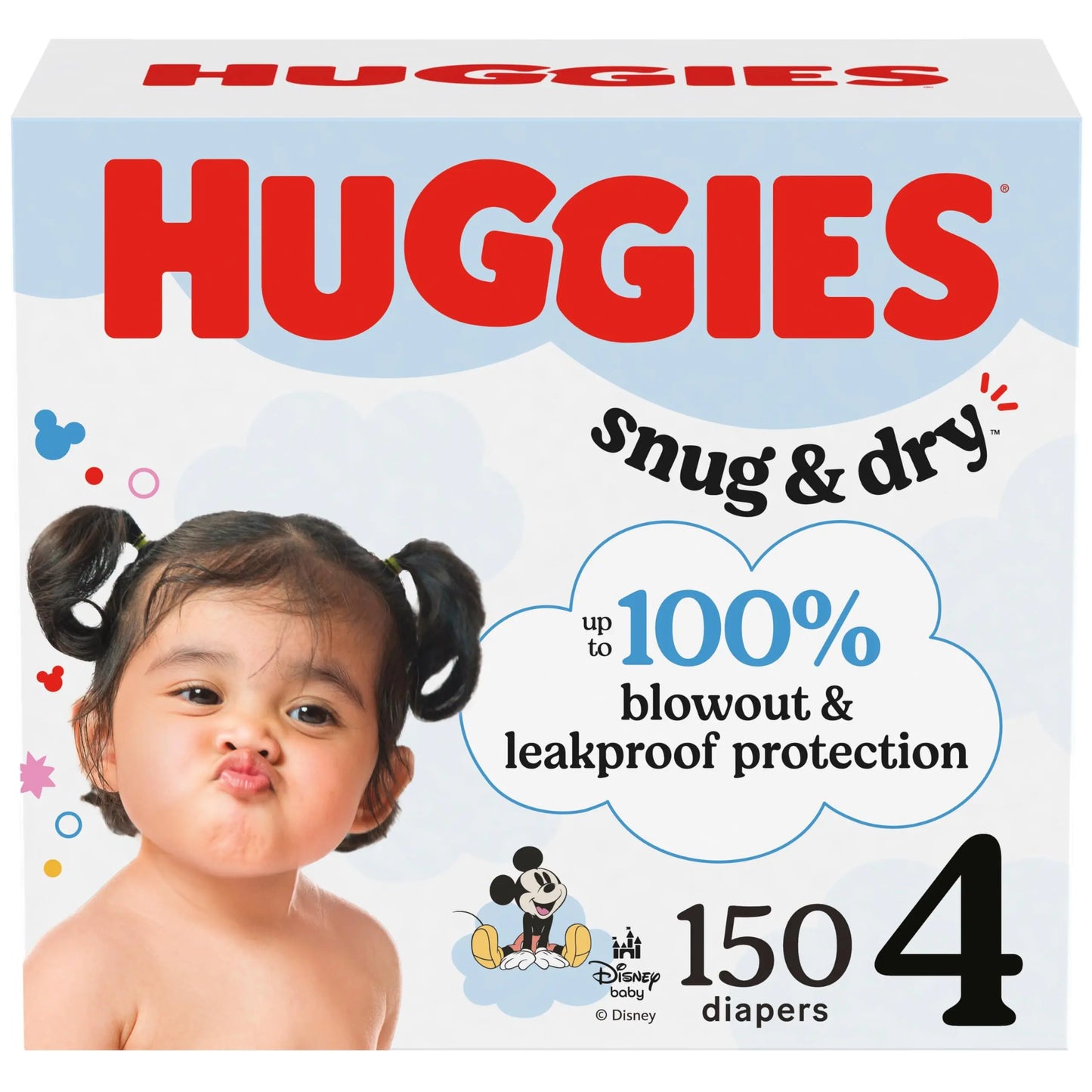 Huggies Size 1 Diapers, Snug & Dry Newborn Diapers, Size 1 (8-14 lbs), 38 Count, Packaging May Vary BoosterCity