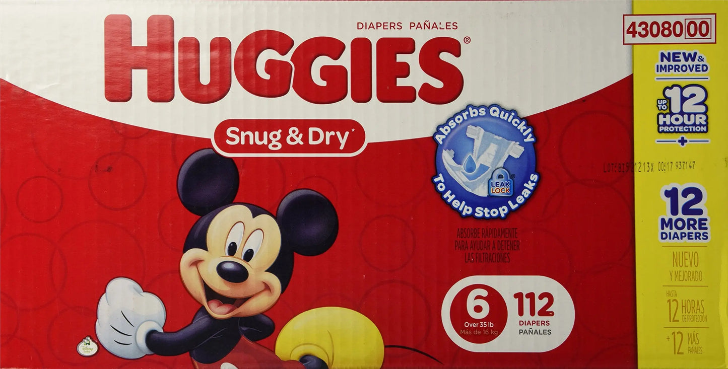 Huggies Size 1 Diapers, Snug & Dry Newborn Diapers, Size 1 (8-14 lbs), 38 Count, Packaging May Vary BoosterCity