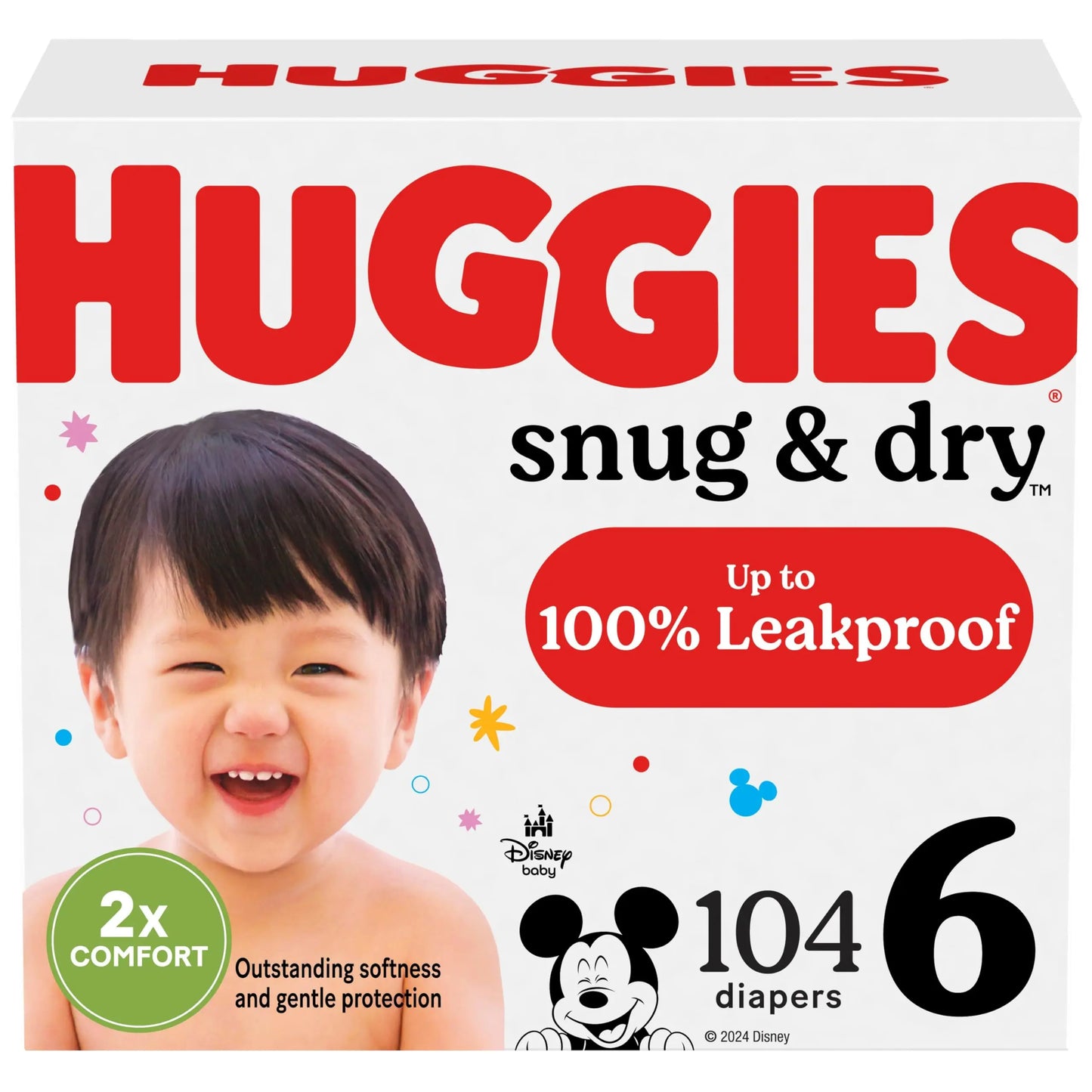 Huggies Size 1 Diapers, Snug & Dry Newborn Diapers, Size 1 (8-14 lbs), 38 Count, Packaging May Vary BoosterCity