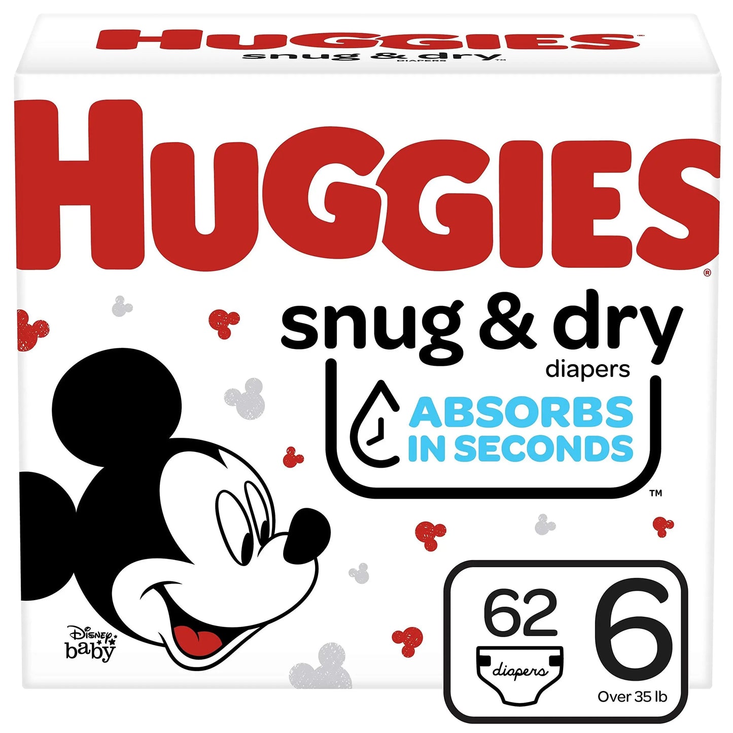 Huggies Size 1 Diapers, Snug & Dry Newborn Diapers, Size 1 (8-14 lbs), 38 Count, Packaging May Vary BoosterCity