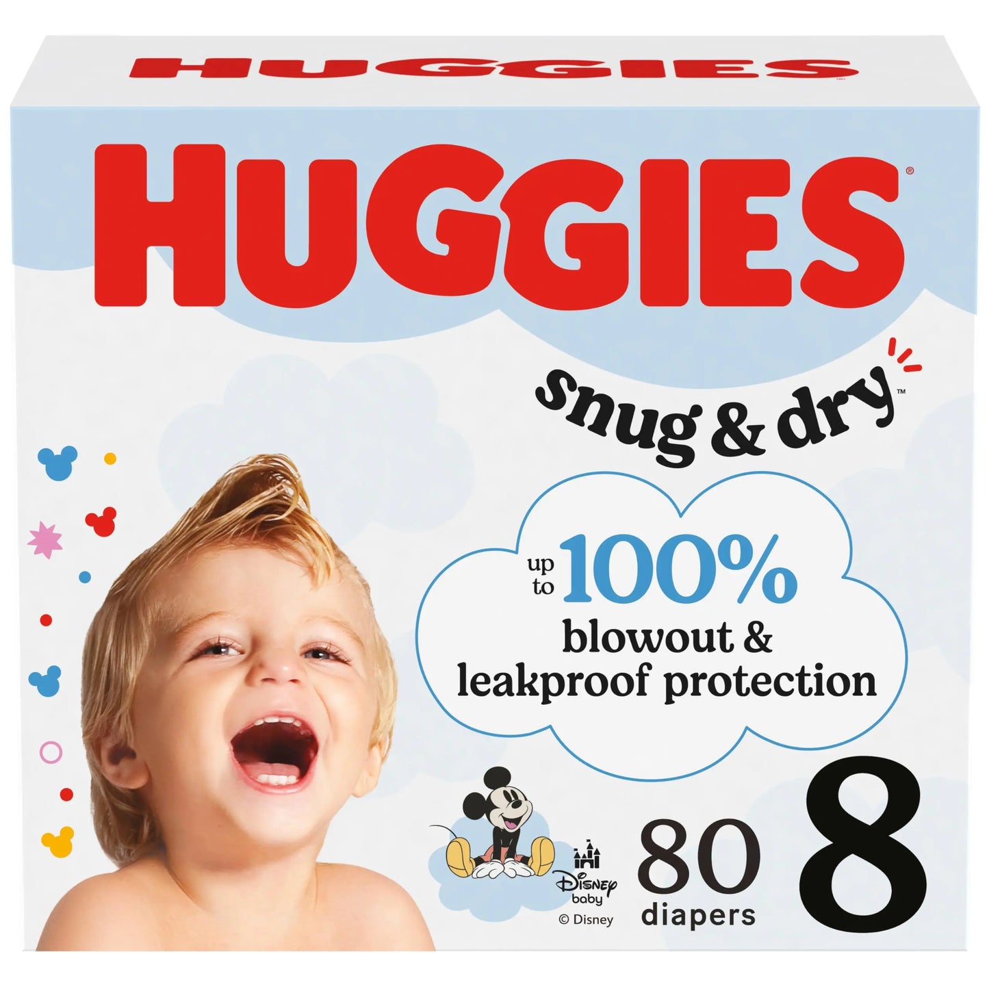 Huggies Size 1 Diapers, Snug & Dry Newborn Diapers, Size 1 (8-14 lbs), 38 Count, Packaging May Vary BoosterCity