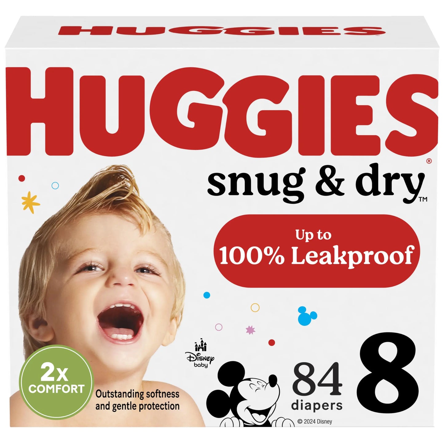 Huggies Size 1 Diapers, Snug & Dry Newborn Diapers, Size 1 (8-14 lbs), 38 Count, Packaging May Vary BoosterCity