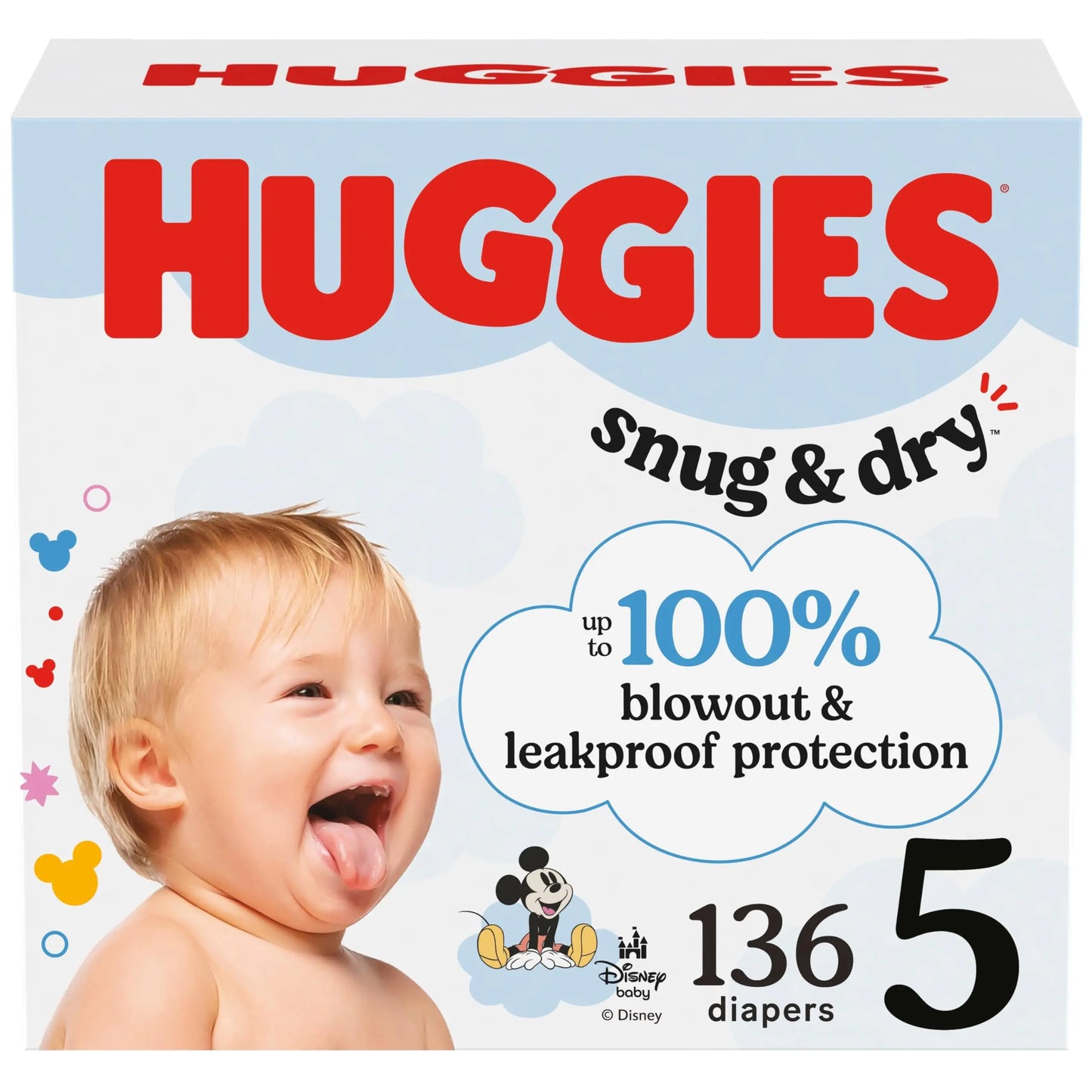 Huggies Size 1 Diapers, Snug & Dry Newborn Diapers, Size 1 (8-14 lbs), 38 Count, Packaging May Vary BoosterCity