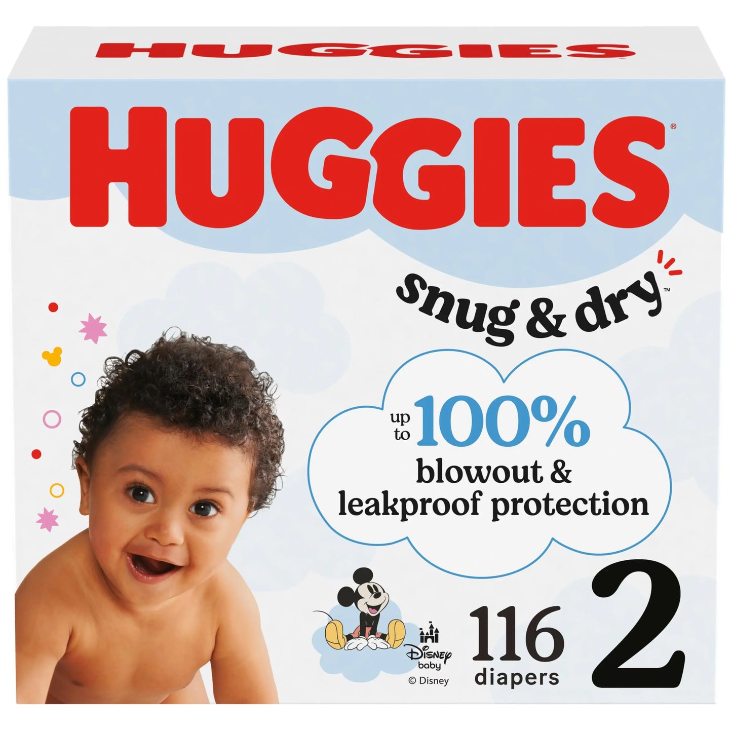 Huggies Size 1 Diapers, Snug & Dry Newborn Diapers, Size 1 (8-14 lbs), 38 Count, Packaging May Vary BoosterCity