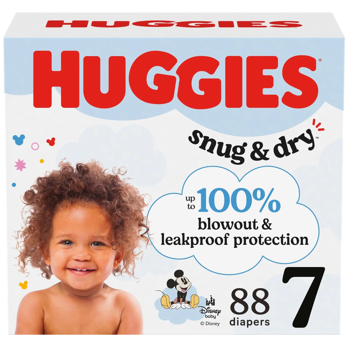 Huggies Size 1 Diapers, Snug & Dry Newborn Diapers, Size 1 (8-14 lbs), 38 Count, Packaging May Vary BoosterCity