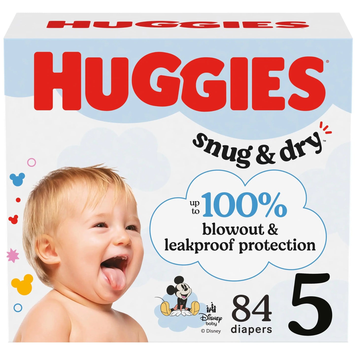 Huggies Size 1 Diapers, Snug & Dry Newborn Diapers, Size 1 (8-14 lbs), 38 Count, Packaging May Vary BoosterCity