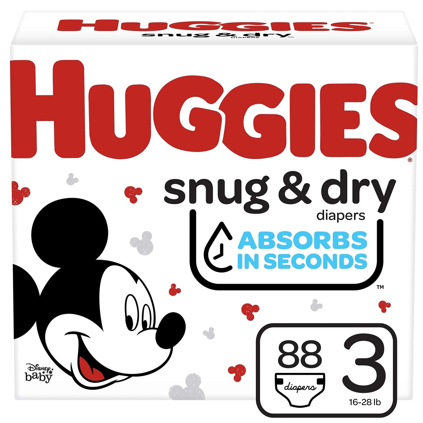 Huggies Size 1 Diapers, Snug & Dry Newborn Diapers, Size 1 (8-14 lbs), 38 Count, Packaging May Vary BoosterCity