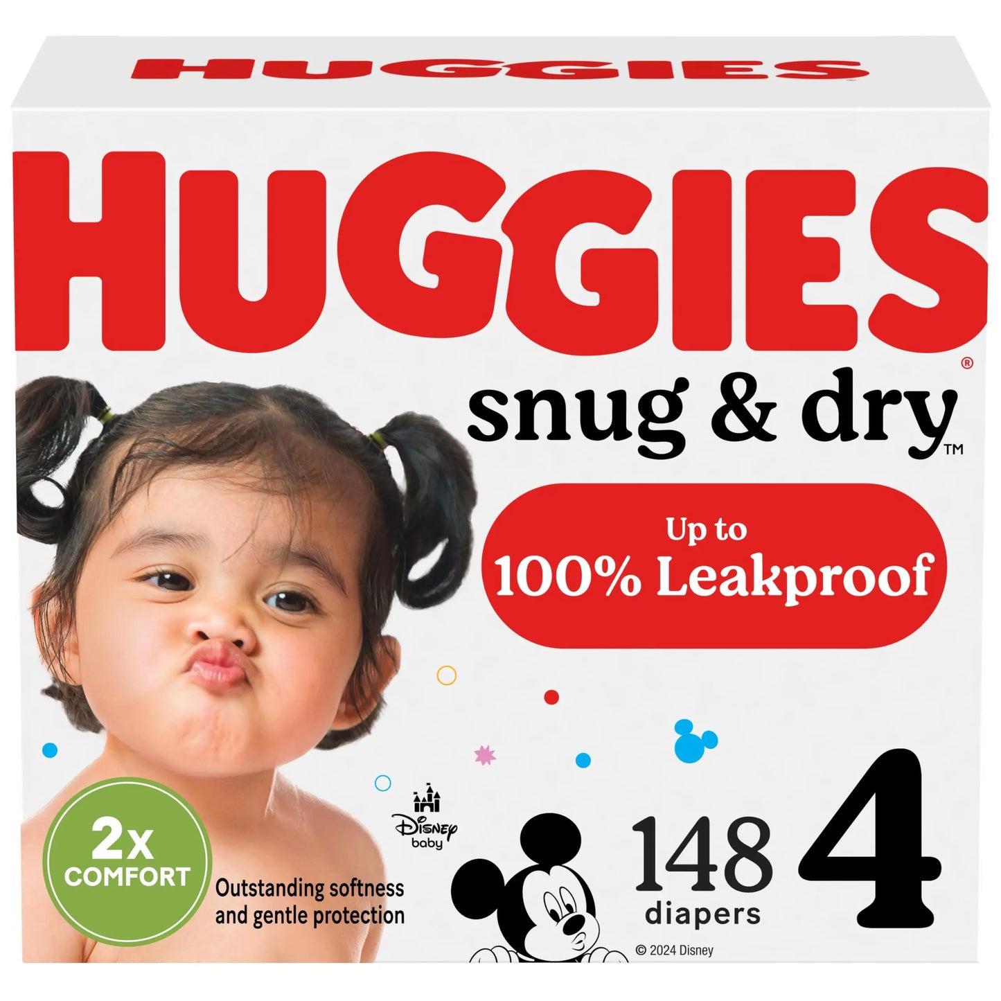 Huggies Size 1 Diapers, Snug & Dry Newborn Diapers, Size 1 (8-14 lbs), 38 Count, Packaging May Vary BoosterCity