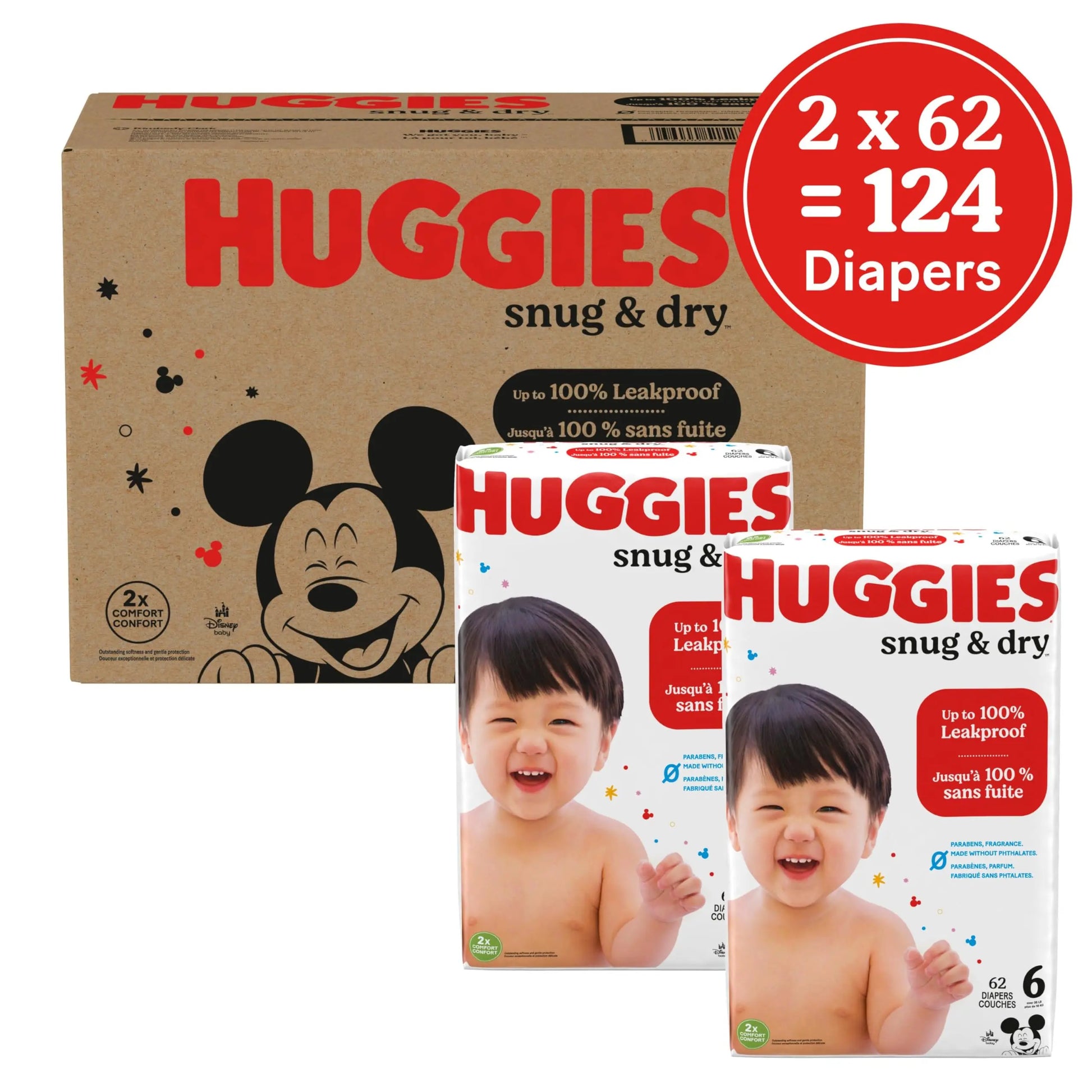 Huggies Size 1 Diapers, Snug & Dry Newborn Diapers, Size 1 (8-14 lbs), 38 Count, Packaging May Vary BoosterCity