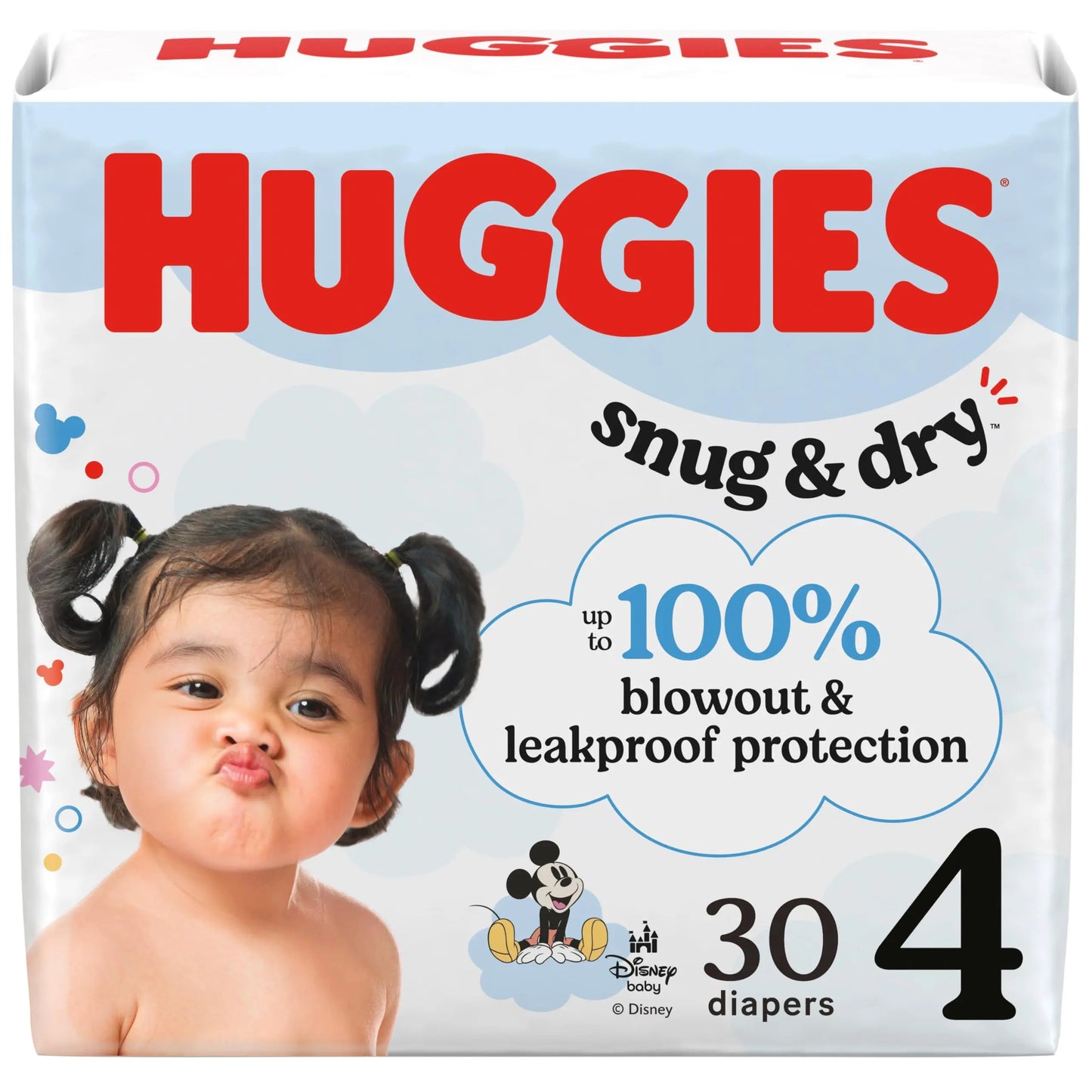 Huggies Size 1 Diapers, Snug & Dry Newborn Diapers, Size 1 (8-14 lbs), 38 Count, Packaging May Vary BoosterCity