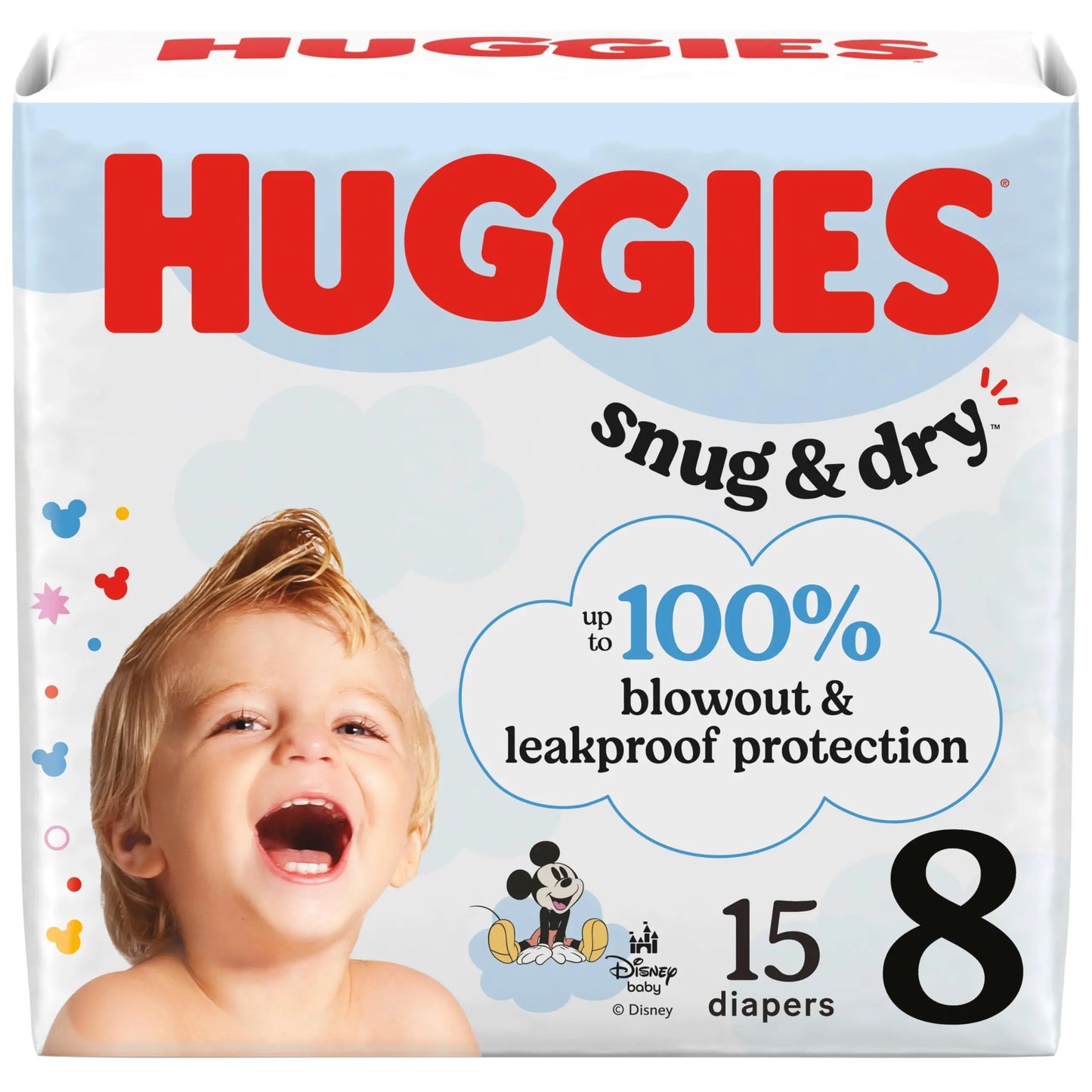 Huggies Size 1 Diapers, Snug & Dry Newborn Diapers, Size 1 (8-14 lbs), 38 Count, Packaging May Vary BoosterCity