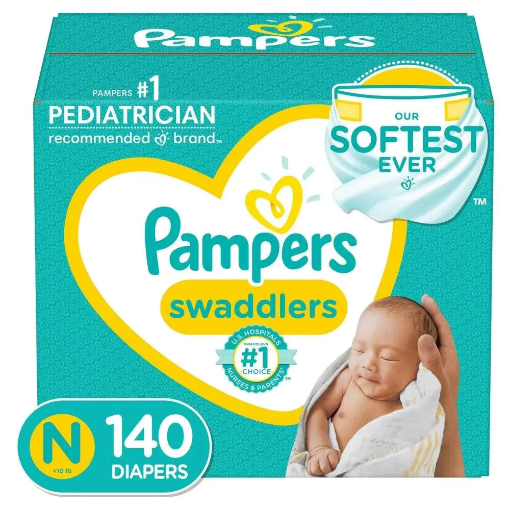 Pampers Swaddlers Diapers Enormous Pack - Size 0 - 100 Pack Only BoosterCity