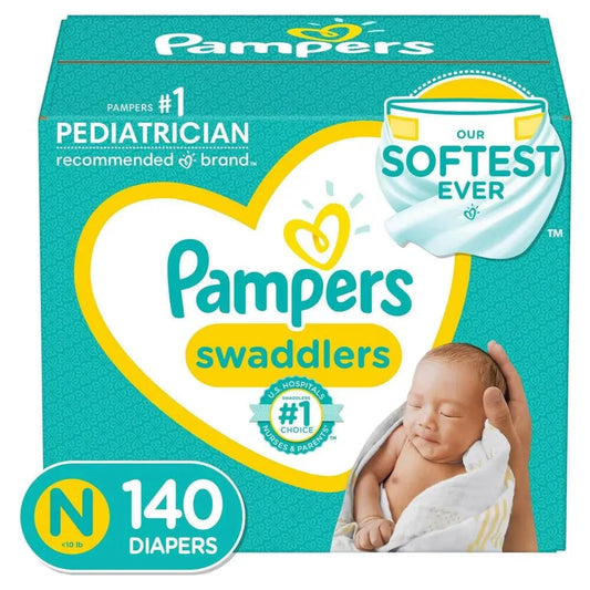 Pampers Swaddlers Diapers Enormous Pack - Size 0 - 100 Pack Only BoosterCity