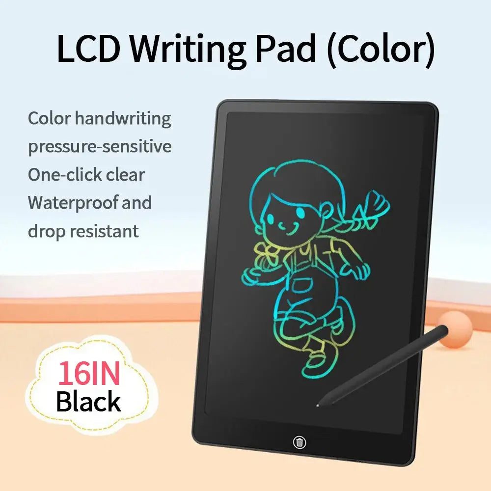 16 Inch LCD Drawing Board Writing Tablet Digit Magic Blackboard Art Painting Tool Kids Toys Brain Game Child Best Gift BoosterCity