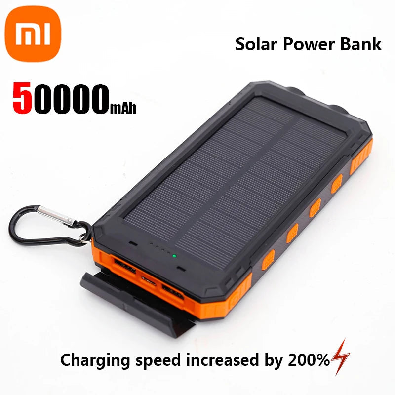 Xiaomi 200000mAh Solar Power Bank Portable Large Capacity Charger Compatible with IOS Android USB-A and USB-C Fast Charging BoosterCity