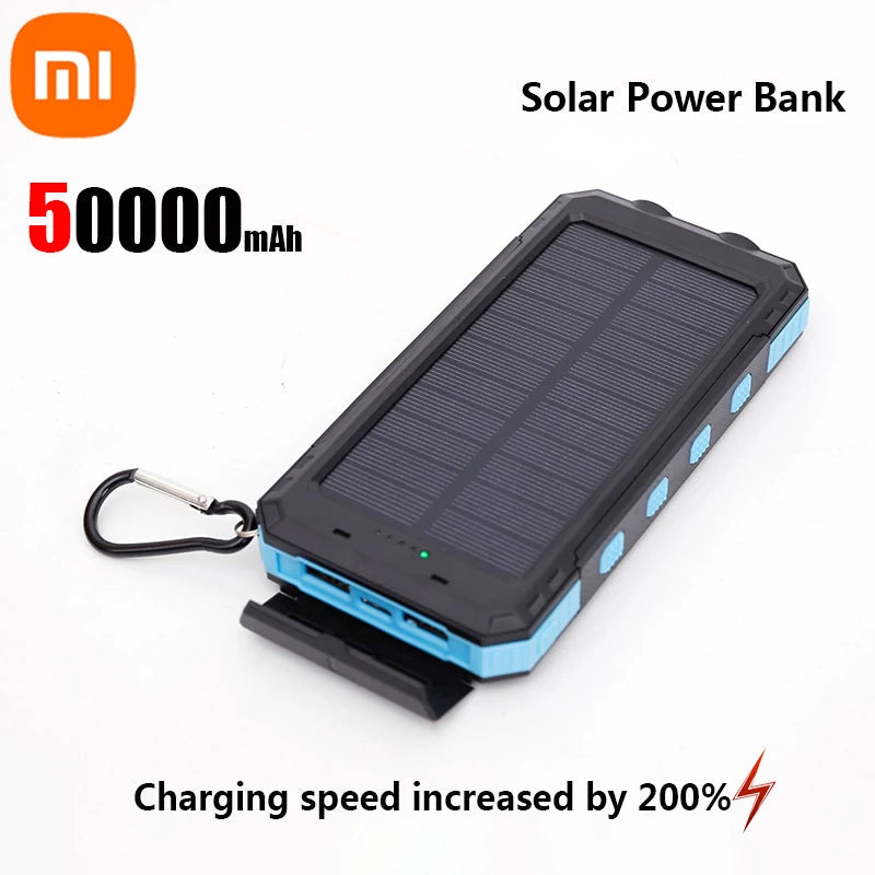 Xiaomi 200000mAh Solar Power Bank Portable Large Capacity Charger Compatible with IOS Android USB-A and USB-C Fast Charging BoosterCity