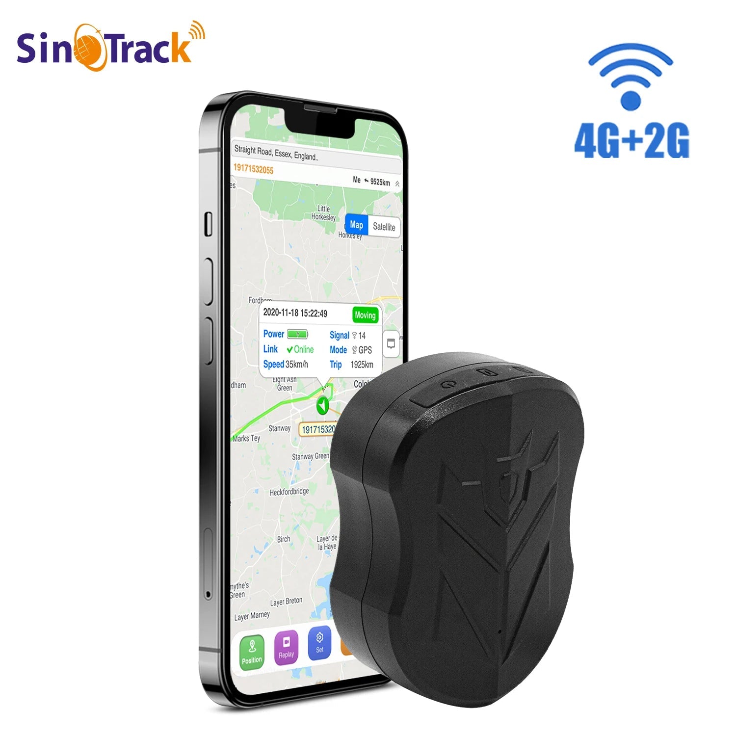 SinoTrack Magnet 4G Waterproof Car GPS Tracker ST-905/ST-915 Vehicle Locator Long Standby 10000mAH Battery with free APP BoosterCity