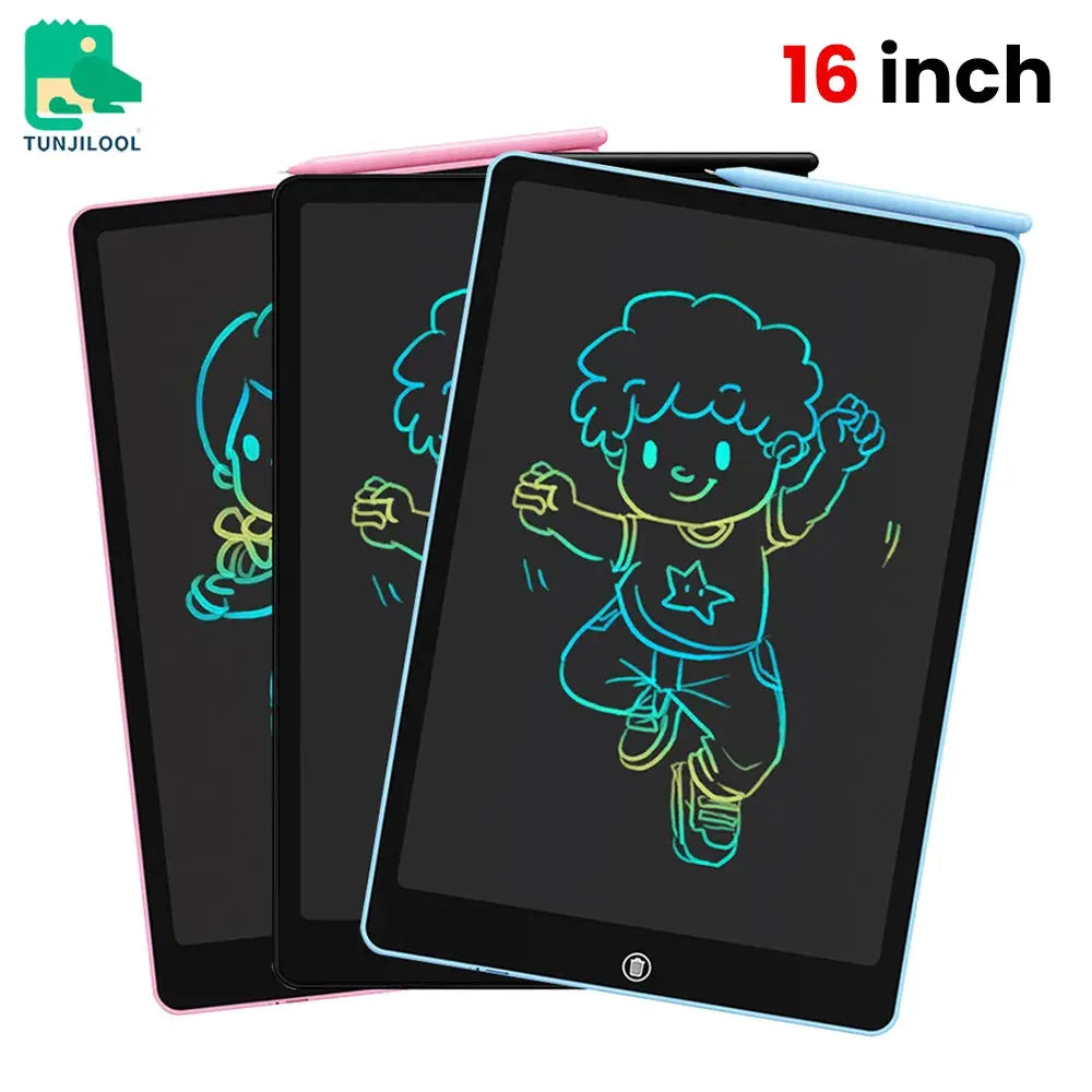 16 Inch LCD Drawing Board Writing Tablet Digit Magic Blackboard Art Painting Tool Kids Toys Brain Game Child Best Gift BoosterCity