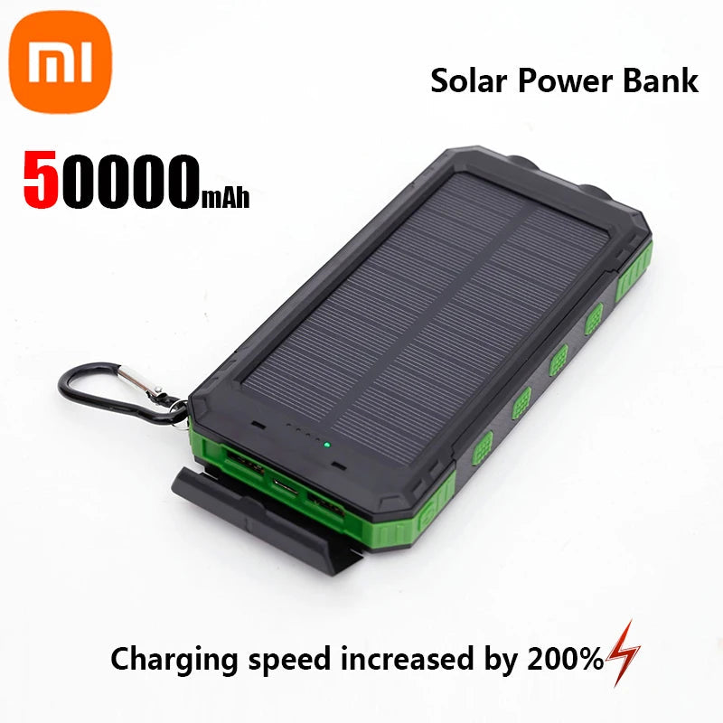 Xiaomi 200000mAh Solar Power Bank Portable Large Capacity Charger Compatible with IOS Android USB-A and USB-C Fast Charging BoosterCity